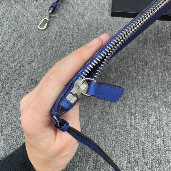 100% Authentic Dior VIP Pink&Blue W/P Leather Satchel 675-111124 - Picture 16 of 16